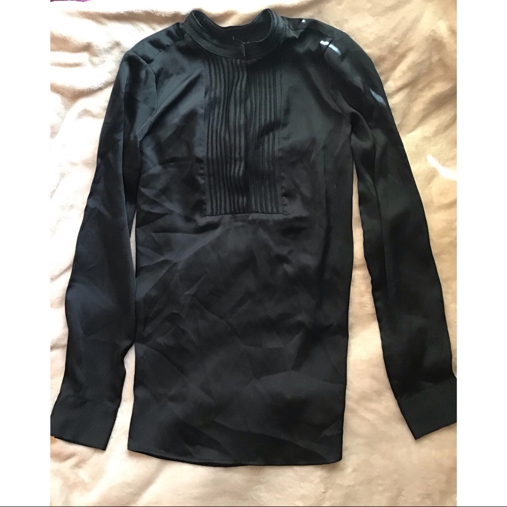 1970s inspired satin shirt